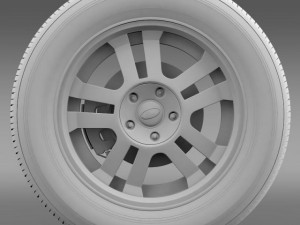 fordmustang gt 2005 wheel 3D Model