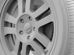 fordmustang gt 2005 wheel 3D Model