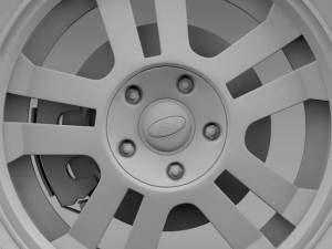 fordmustang gt 2005 wheel 3D Model