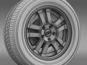 fordmustang gt 2005 wheel 3D Model