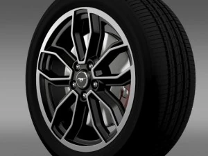 fordmustang gt 2013 wheel 3D Model