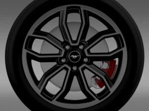 fordmustang gt 2013 wheel 3D Model