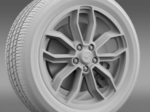 fordmustang gt 2013 wheel 3D-Modell