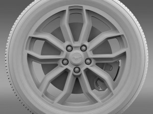 fordmustang gt 2013 wheel 3D-Modell