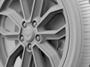 fordmustang gt 2013 wheel 3D Model
