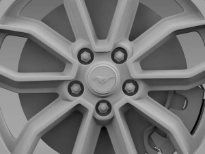 fordmustang gt 2013 wheel 3D-Modell