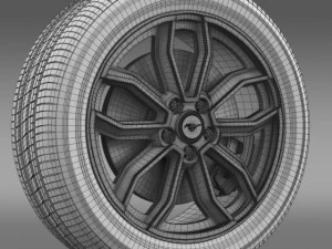 fordmustang gt 2013 wheel 3D Model