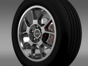 fordmustang gt500 shelby 2007 wheel Model 3D