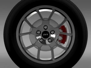 fordmustang gt500 shelby 2007 wheel 3D Model