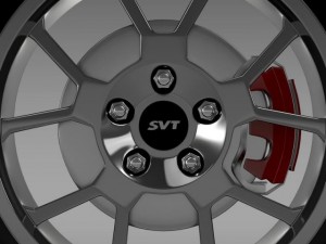 fordmustang gt500 shelby 2007 wheel Model 3D