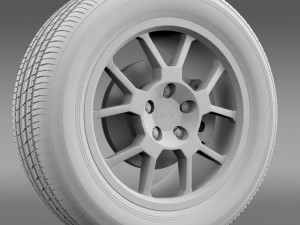 fordmustang gt500 shelby 2007 wheel Model 3D