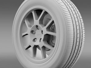 fordmustang gt500 shelby 2007 wheel Model 3D