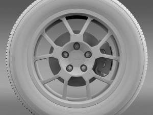 fordmustang gt500 shelby 2007 wheel Model 3D