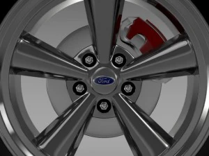 fordmustang gth 2006 wheel 3D Model