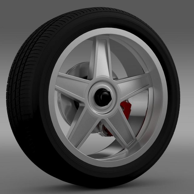 fordmustang gtr 2005 wheel Modèle 3D .c4d .max .obj .3ds .fbx .stl .blend 