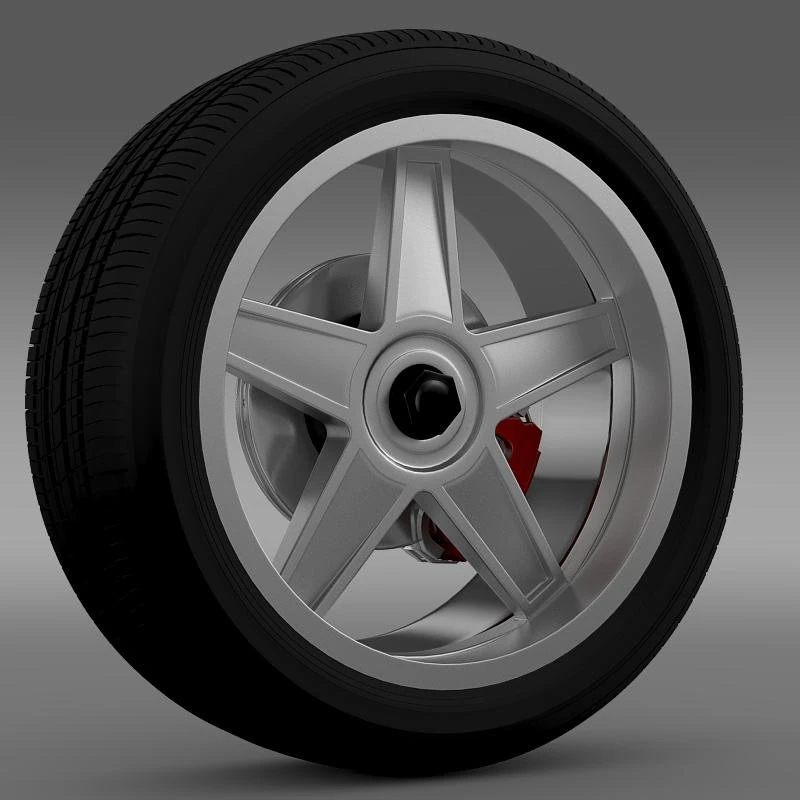 fordmustang gtr 2005 wheel 3D Model .c4d .max .obj .3ds .fbx .stl .blend