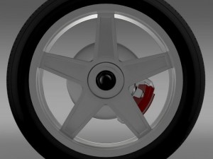 fordmustang gtr 2005 wheel Modèle 3D