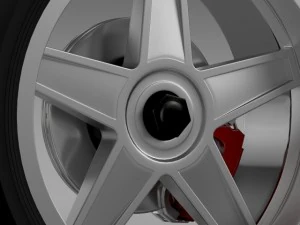 fordmustang gtr 2005 wheel 3D Model