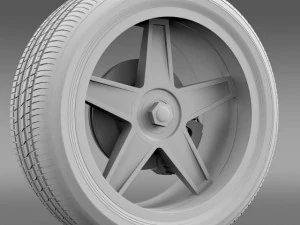 fordmustang gtr 2005 wheel 3D Model