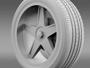 fordmustang gtr 2005 wheel 3D Model