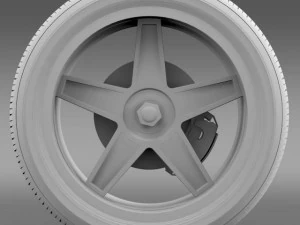 fordmustang gtr 2005 wheel 3D Model