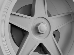 fordmustang gtr 2005 wheel Modèle 3D