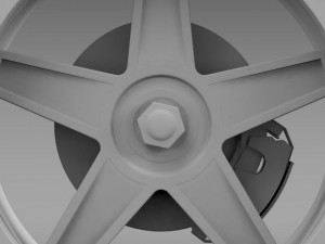fordmustang gtr 2005 wheel Modèle 3D