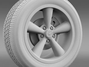 fordmustang shelby gt convert 2008 wheel Modelo 3D