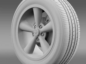 fordmustang shelby gt convert 2008 wheel 3D Model