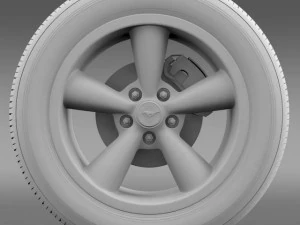 fordmustang shelby gt convert 2008 wheel 3D Model