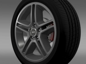 fordmustang shelby gt500 2010 wheel 3D Модель