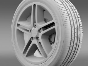 fordmustang shelby gt500 2010 wheel 3D Модель