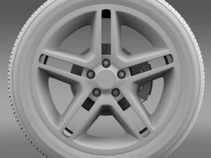 フォード マスタング シェルビー GT500 2010 ホイール 3Dモデル