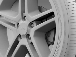 フォード マスタング シェルビー GT500 2010 ホイール 3Dモデル