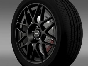 fordmustang shelby gt500 convertible 2011 wheel Modèle 3D