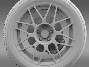 fordmustang shelby gt500 convertible 2011 wheel 3D Model