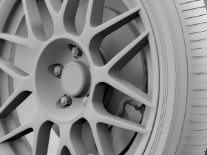 fordmustang shelby gt500 convertible 2011 wheel Modèle 3D