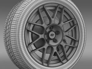 fordmustang shelby gt500 convertible 2011 wheel Modèle 3D
