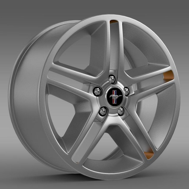 ford mustang 2010 av x 10 rim 3D Модель .c4d .max .obj .3ds .fbx .stl .blend 