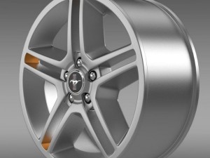 ford mustang 2010 av x 10 rim 3D Модель