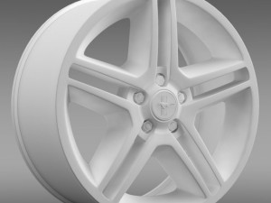 ford mustang 2010 av x 10 rim 3D Модель