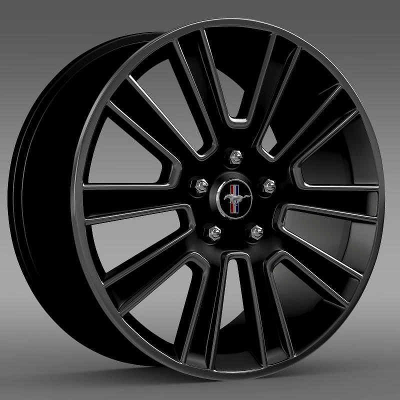 ford mustang 2010 rim 3D Model .c4d .max .obj .3ds .fbx .stl .blend