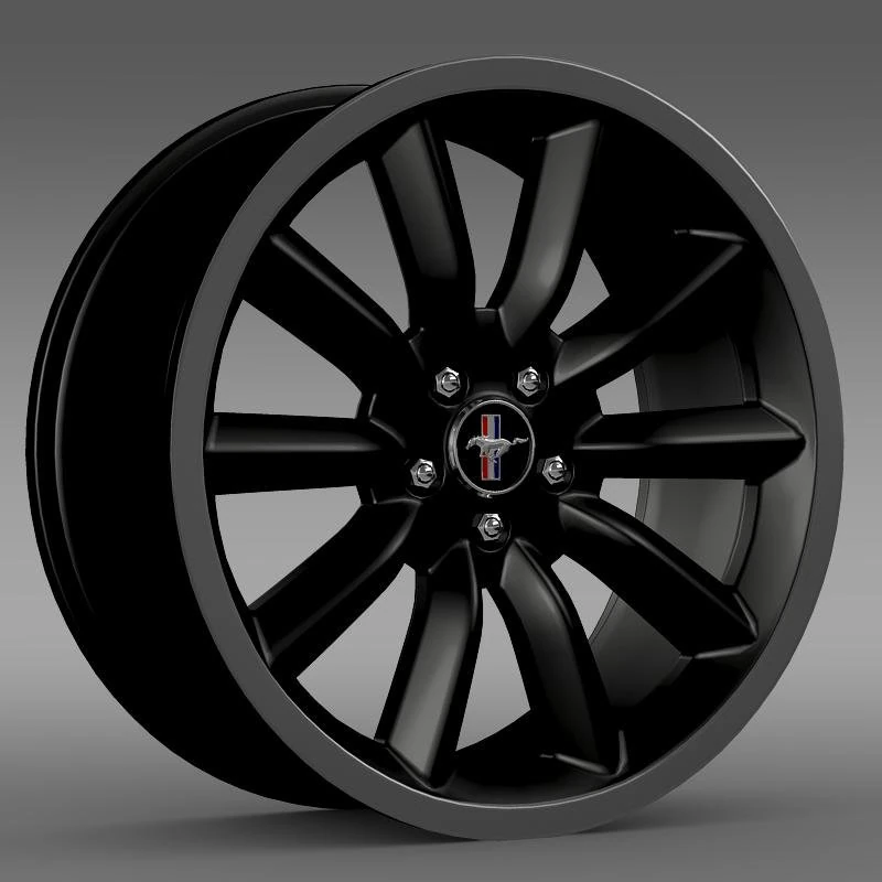 ford mustang boss 302 2012 rim 3D Model .c4d .max .obj .3ds .fbx .stl .blend 