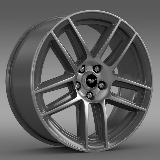 ford mustang boss 302 2013 rim 3D Model .c4d .max .obj .3ds .fbx .stl .blend 