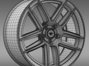 Cerchio Ford Mustang Boss 302 2013 Modello 3D