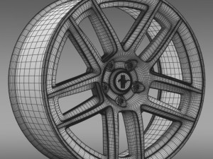 ford mustang boss 302 laguna seca 2012 rim 3D Model