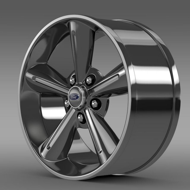ford mustang convertible 2010 rim 3D-Modell .c4d .max .obj .3ds .fbx .stl .blend 