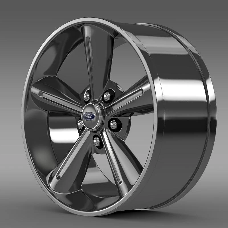 ford mustang convertible 2010 rim 3D Model .c4d .max .obj .3ds .fbx .stl .blend 