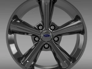 ford mustang convertible 2010 rim 3D Model