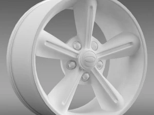 ford mustang convertible 2010 rim 3D Model